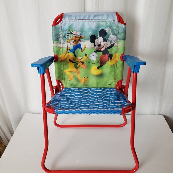 Disney Other Mickey Kids Foldable Patio Chair Nwt Poshmark